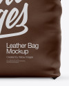 Leather Bag Mockup - Front View