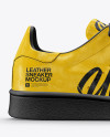 Leather Sneaker Mockup - Right Side View