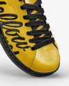 Leather Sneaker Mockup - Right Half Side View