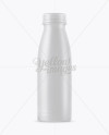 Matte Plastic Dairy Bottle Mockup