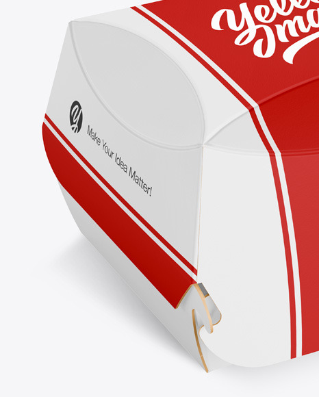 Paper Burger Box Mockup