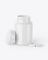 Glossy Pills Bottle Mockup