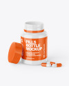 Glossy Pills Bottle Mockup