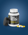 Glossy Pills Bottle Mockup