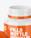 Glossy Pills Bottle Mockup