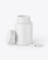 Matte Pills Bottle Mockup