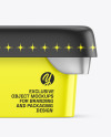 Glossy Plastic Container Mockup
