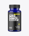 Blue Pills Bottle Mockup