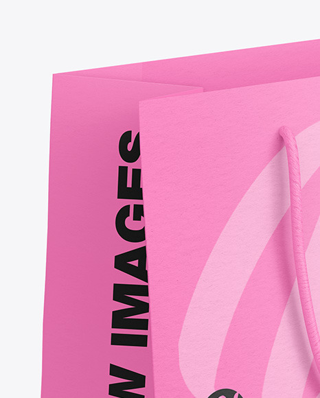 Textured Paper Shopping Bag Mockup