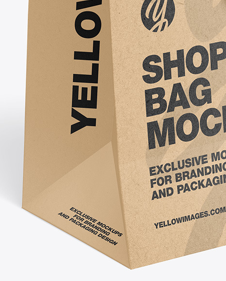 Kraft Paper Shopping Bag Mockup