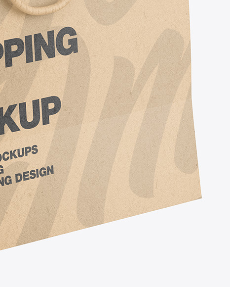 Kraft Paper Shopping Bag Mockup