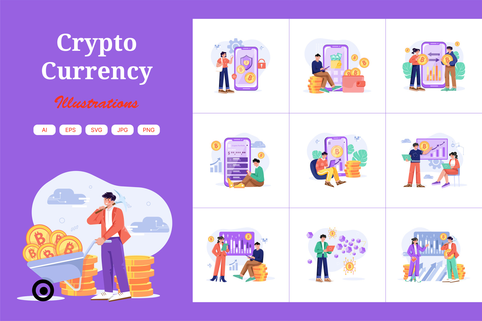 M466_Cryptocurrency Illustrations M466_Cryptocurrency Illustrations