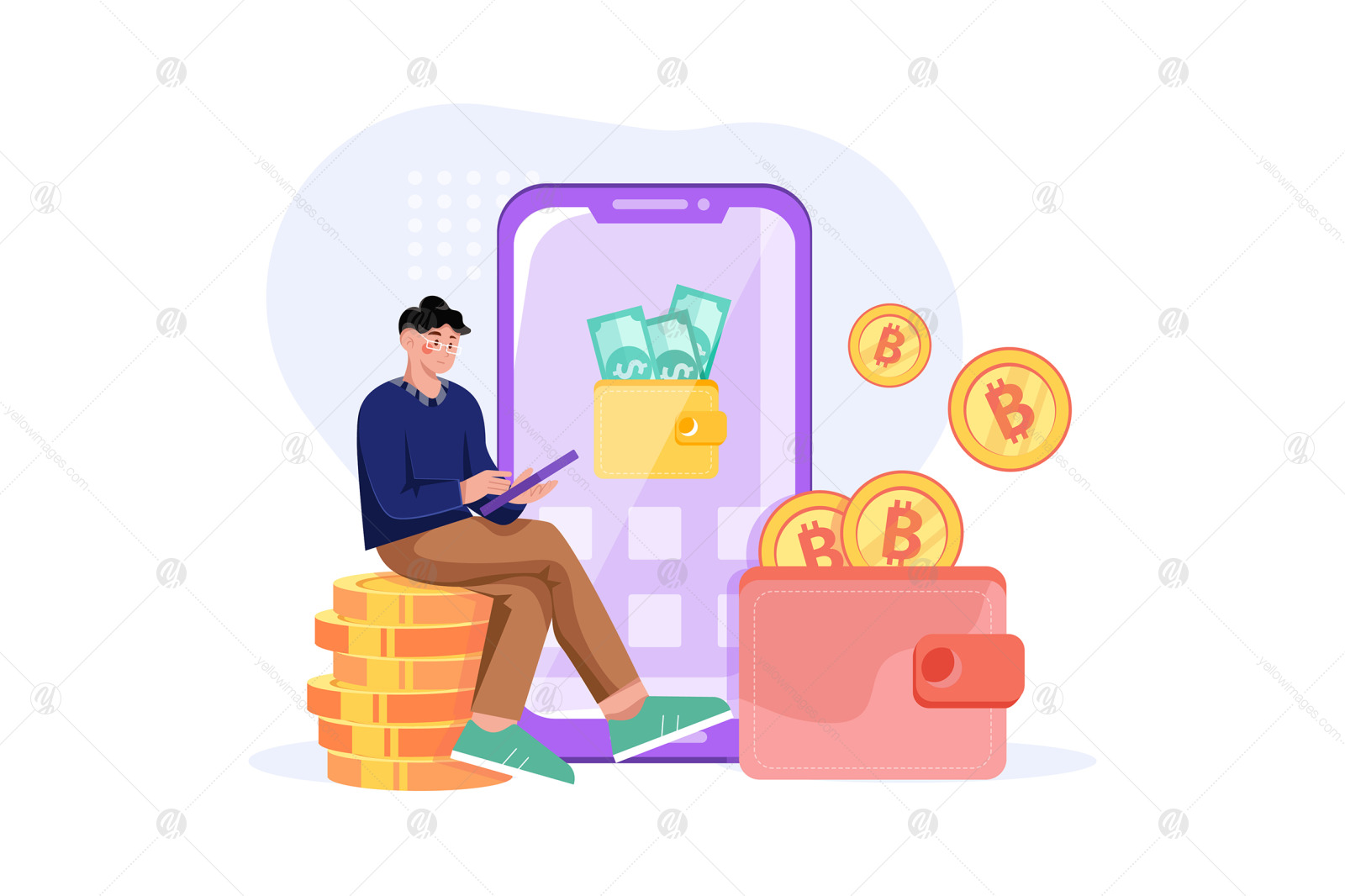 M466_Cryptocurrency Illustrations M466_Cryptocurrency Illustrations