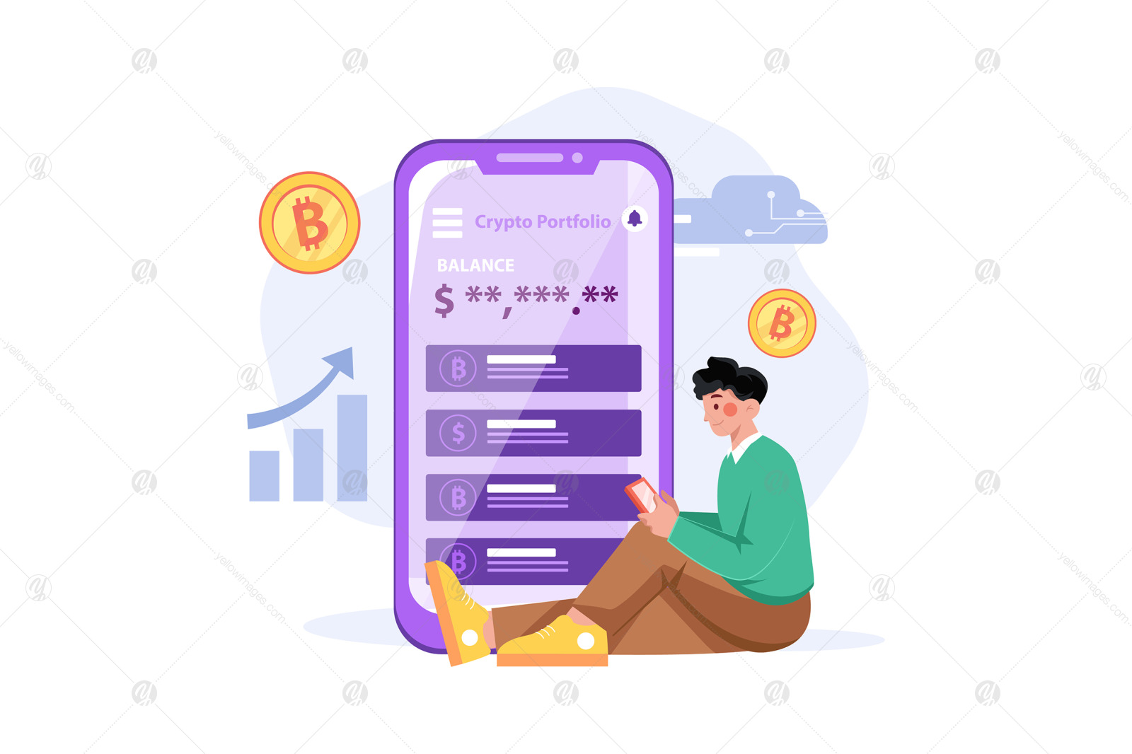 M466_Cryptocurrency Illustrations M466_Cryptocurrency Illustrations