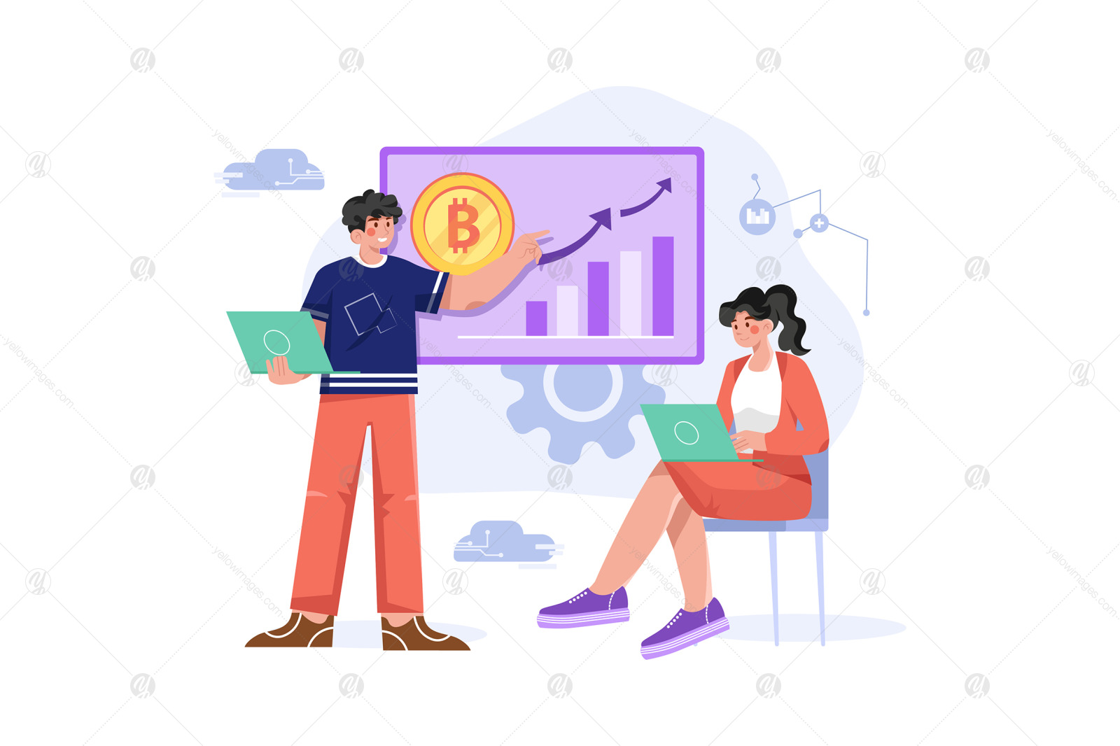 M466_Cryptocurrency Illustrations M466_Cryptocurrency Illustrations