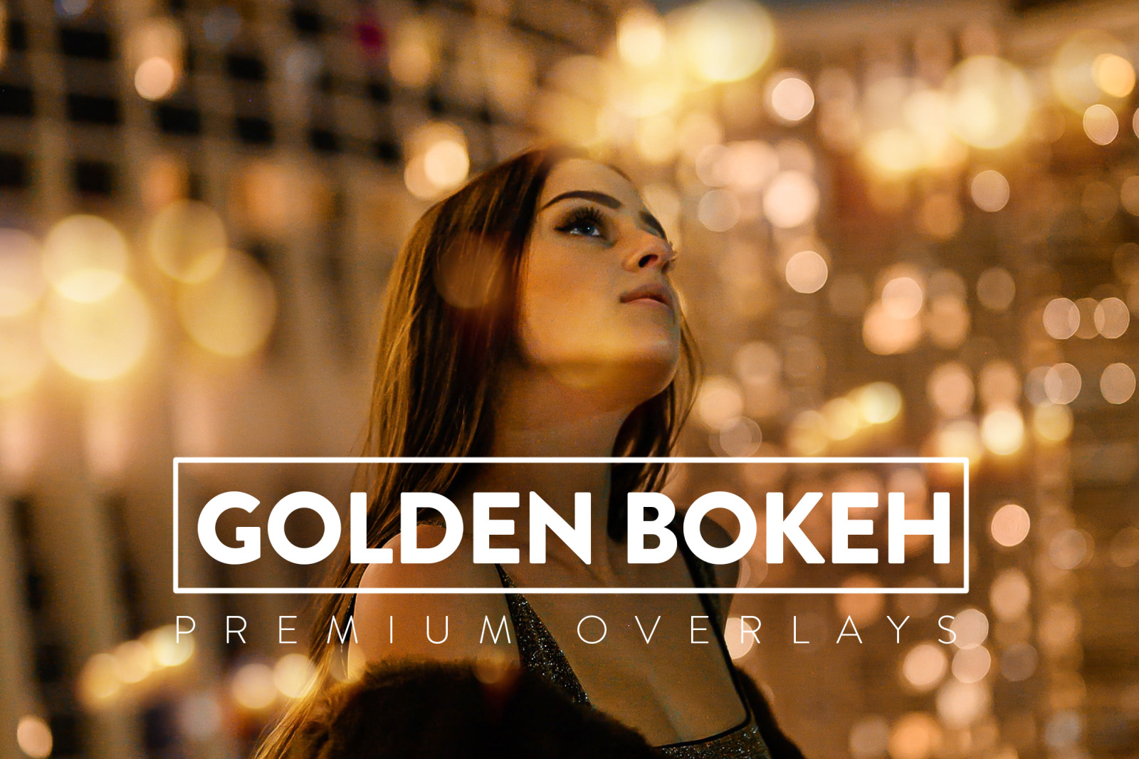 70 Golden Bokeh Overlay