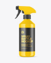 Glossy Spray Bottle Mockup