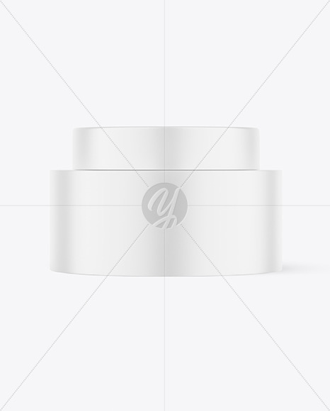 Matte Cosmetic Jar Mockup