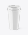 Glossy Coffee Cup Mockup