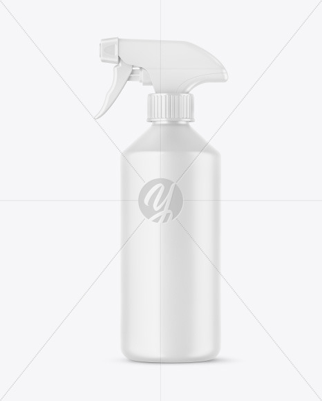 Matte Spray Bottle Mockup