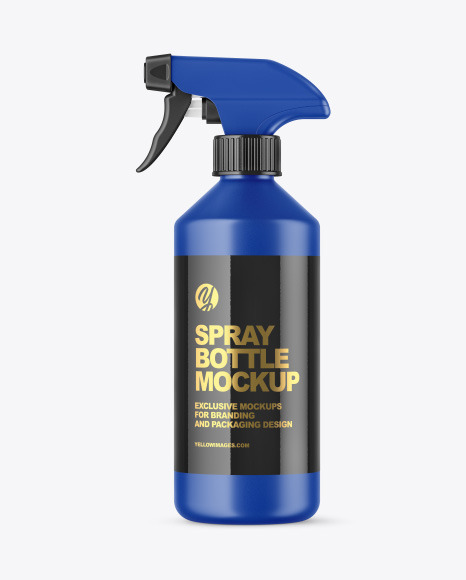 Matte Spray Bottle Mockup