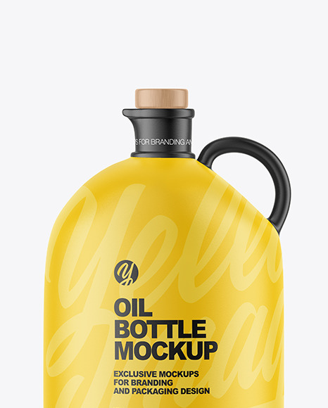 Matte Oil Bottle Mockup