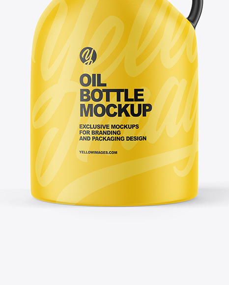 Matte Oil Bottle Mockup