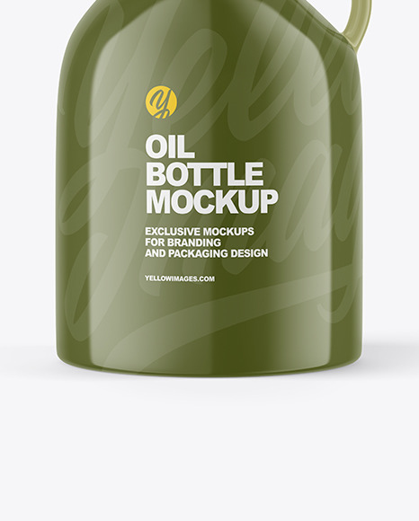 Glossy Oil Bottle Mockup Glossy Oil Bottle Mockup