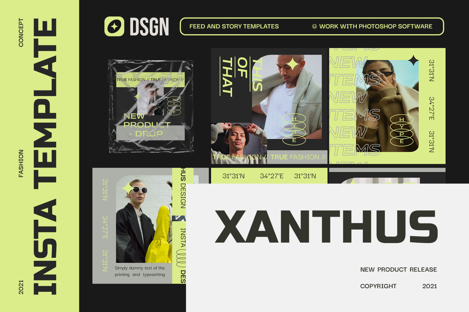 Xanthus Instagram Template