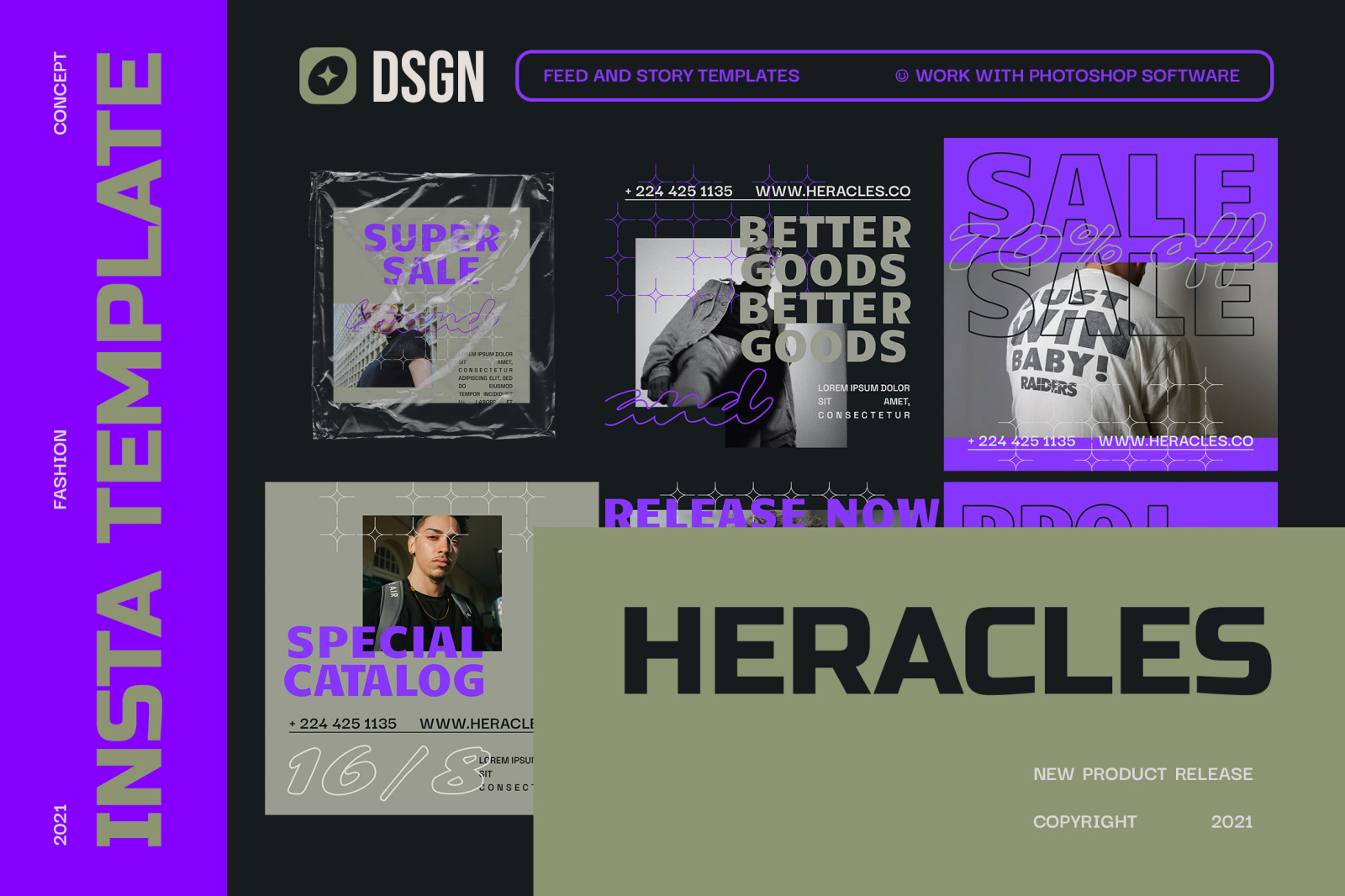 Heracles Instagram Template Heracles Instagram Template