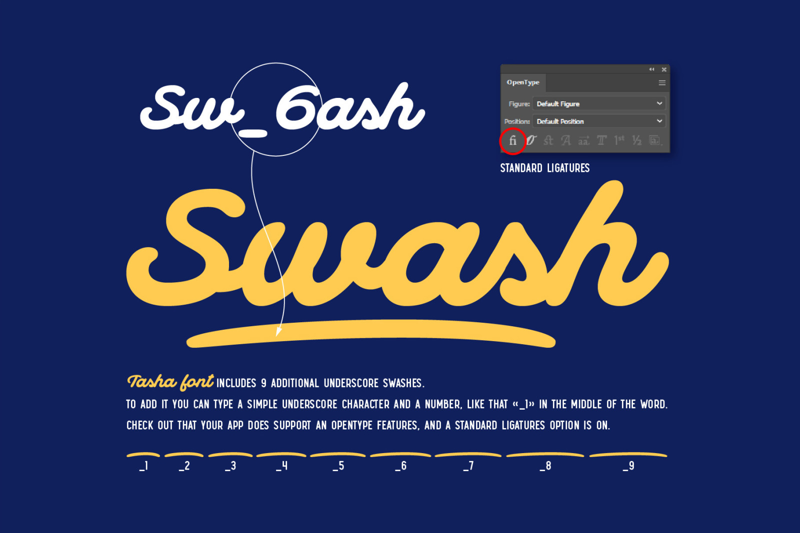 Tasha script font Tasha script font
