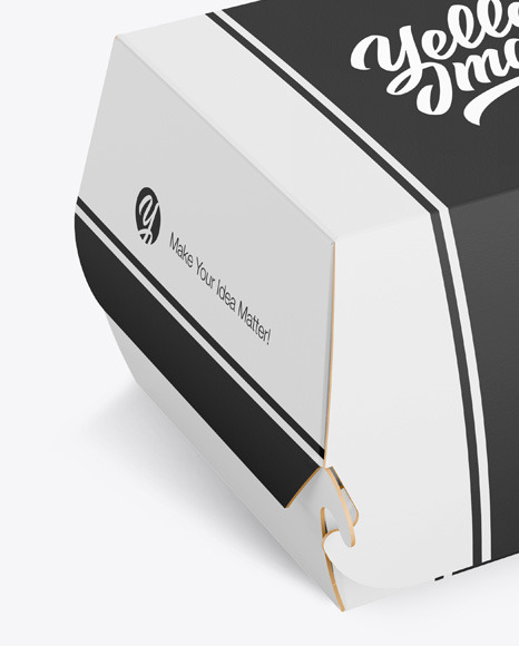 Paper Burger Box Mockup