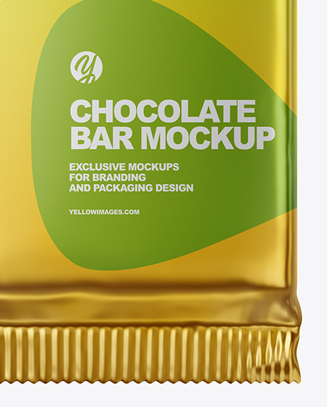 Metallic Chocolate Bar Mockup