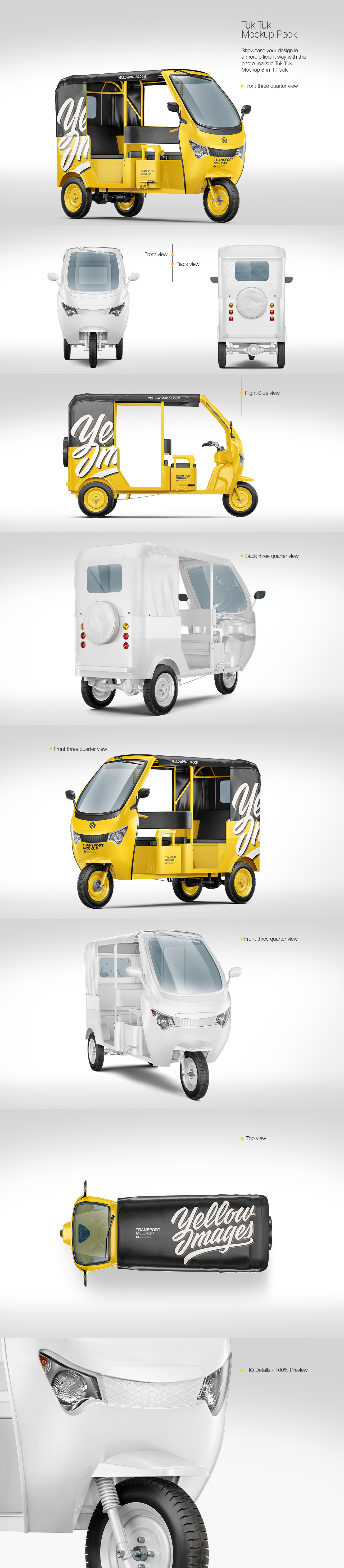 Tuk Tuk Mockup Pack Tuk Tuk Mockup Pack