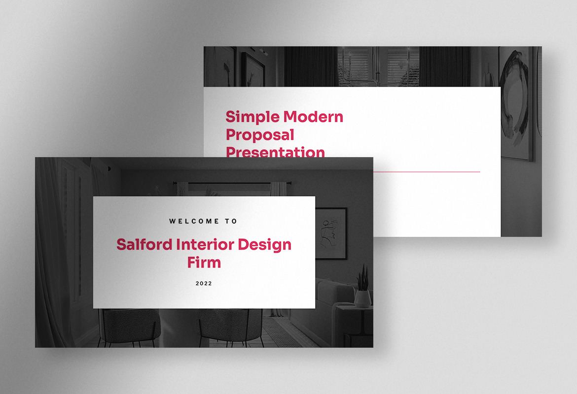 Blaize – White Magenta Simple Modern Project Proposal Presentation