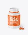 Glossy Pills Bottle Mockup