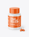 Glossy Pills Bottle Mockup