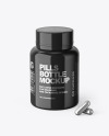 Glossy Pills Bottle Mockup