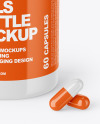 Glossy Pills Bottle Mockup