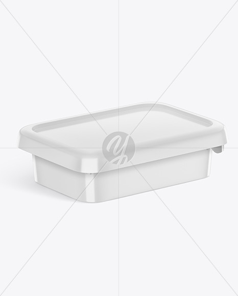 Glossy Plastic Container Mockup