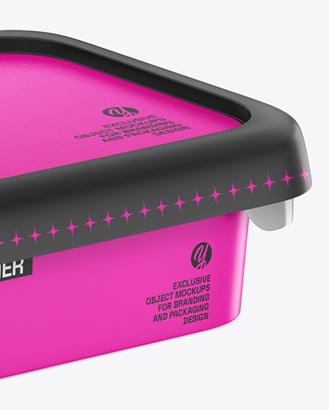 Matte Plastic Container Mockup