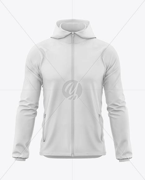 Men's Windbreaker Jacket Mockup - Front View