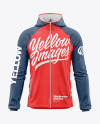 Men's Windbreaker Jacket Mockup - Front View