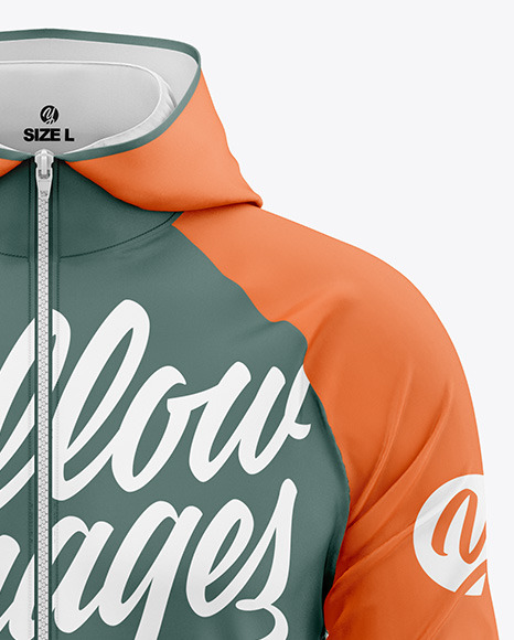 Men's Windbreaker Jacket Mockup - Front View