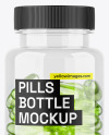 Clear Pill Bottle Mockup