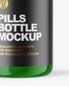 Glossy Plastic Pill Bottle Mockup