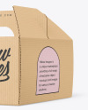 Corrugated Box w/ Handle Mockup