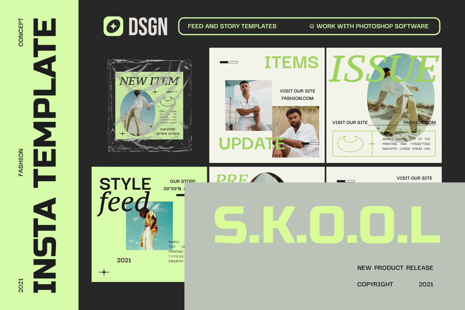 Skool Instagram Template Skool Instagram Template