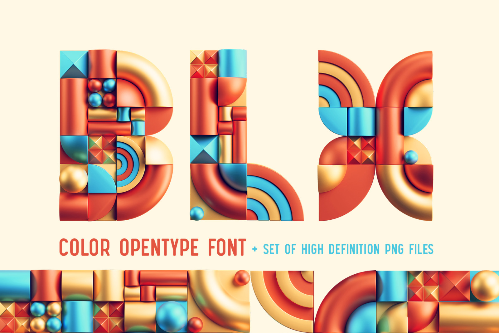 BLX - Color Bitmap Font BLX - Color Bitmap Font