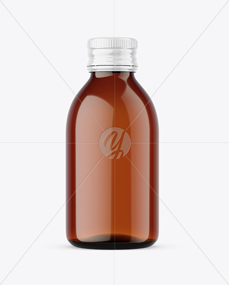 Amber Pharmacy Bottle Mockup